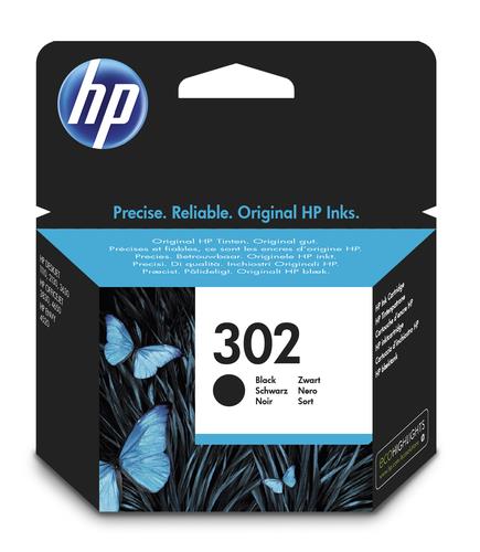 HP Cartuccia originale HP InkJet 302 (F6U66AE) blister nero